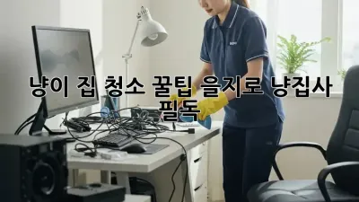 🐶 냥이 집 청소 꿀팁! 을지로 냥집사 필독 🐾